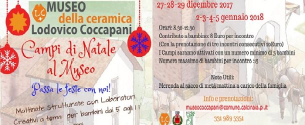 Al via i campi di Natale al museo Coccapani di Calcinaia