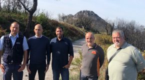 Squadre di operai forestali della Regione Toscana ancora al lavoro per ultimare gli interventi di messa in sicurezza del Monte