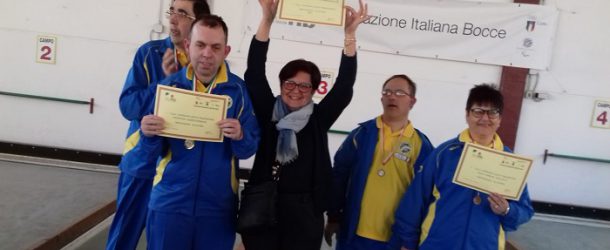 Medaglia d’oro paralimpica a Pontedera per gli atleti di bocce dell’A.S.Ha. Pisa onlus