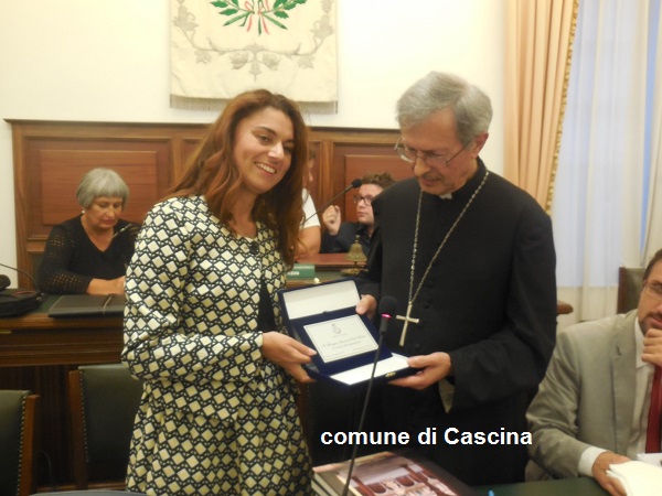 Il dono del comune di Cascina all'Arcivescovo di Pisa