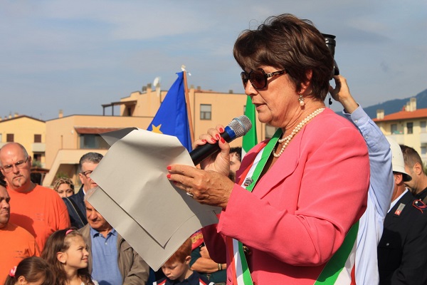 Il sindaco di Calcinaia Lucia Ciampi