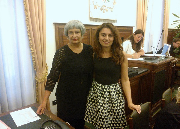 La dottoressa Rosa Priore con il sindaco di Cascina Susanna Ceccardi