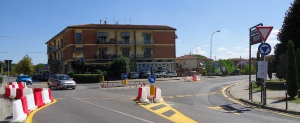 L’1 E IL 2 aprile si asfalta la rotatoria di via Matteotti – Predisposto un percorso alternativo per aggirare i lavori