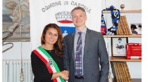 Incontro in municipio a Cascina tra il sindaco Ceccardi e il console americano di Firenze Wohlauer