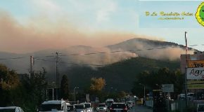 Aggiornamento sulla situazione dell’incendio sul monte Serra
